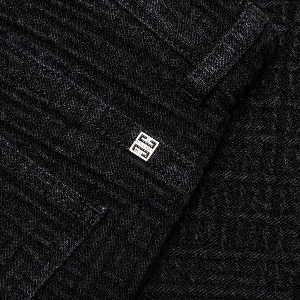 Straight Fit Denim Trousers - Flat Black Male Product Image