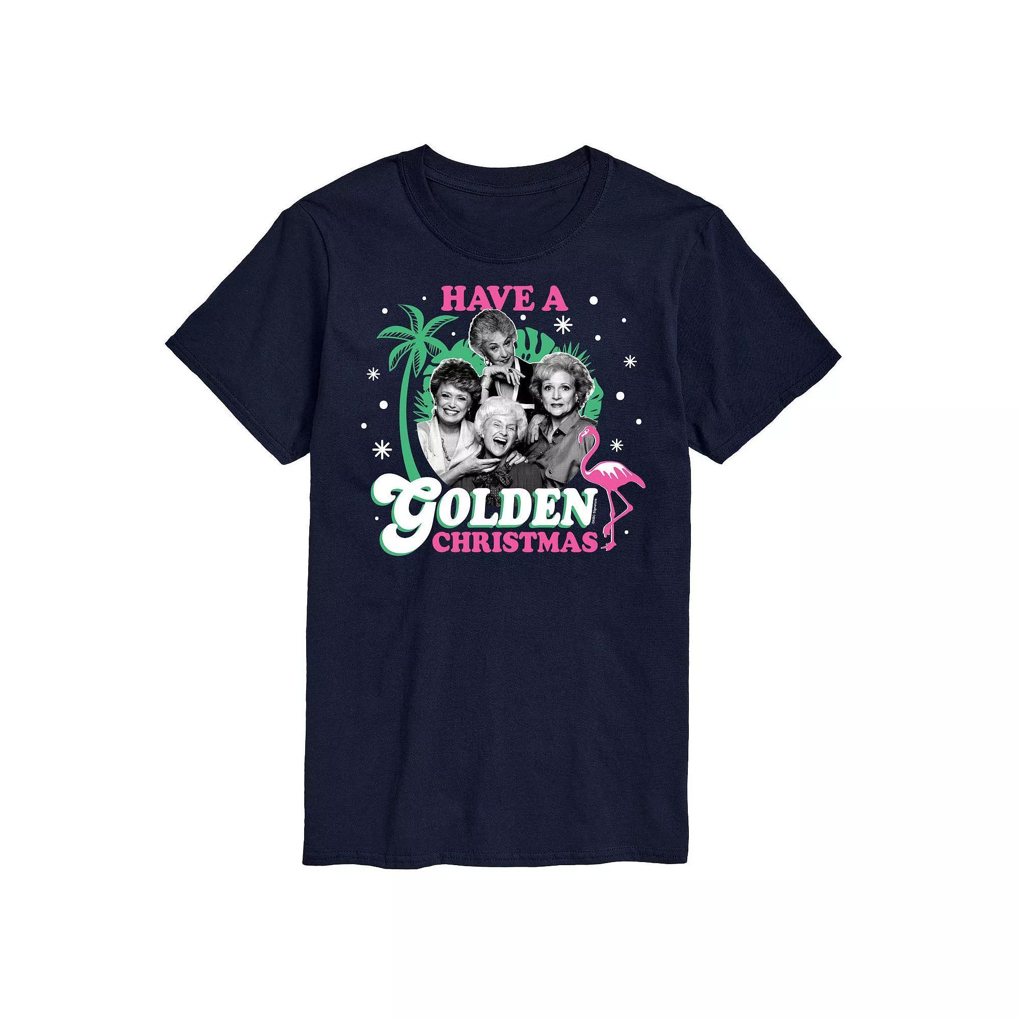 Mens Golden Girls Golden Christmas Tee Blue Product Image