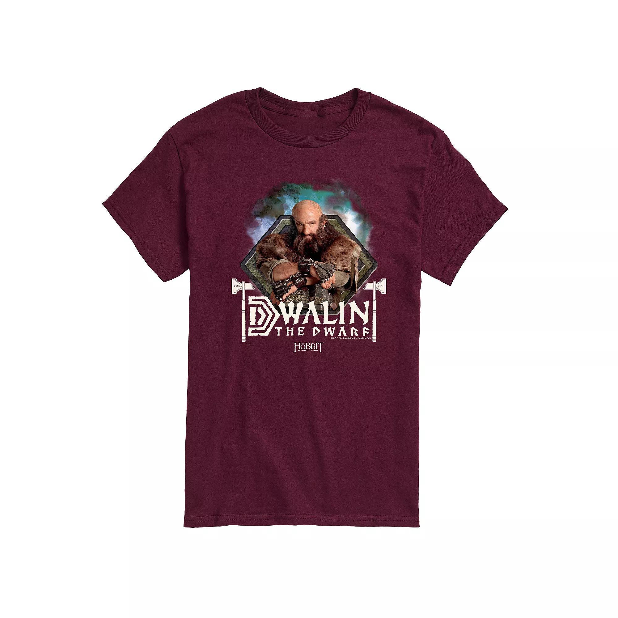 Mens The Hobbit Dwalin The Dwarf Graphic Tee Red Product Image