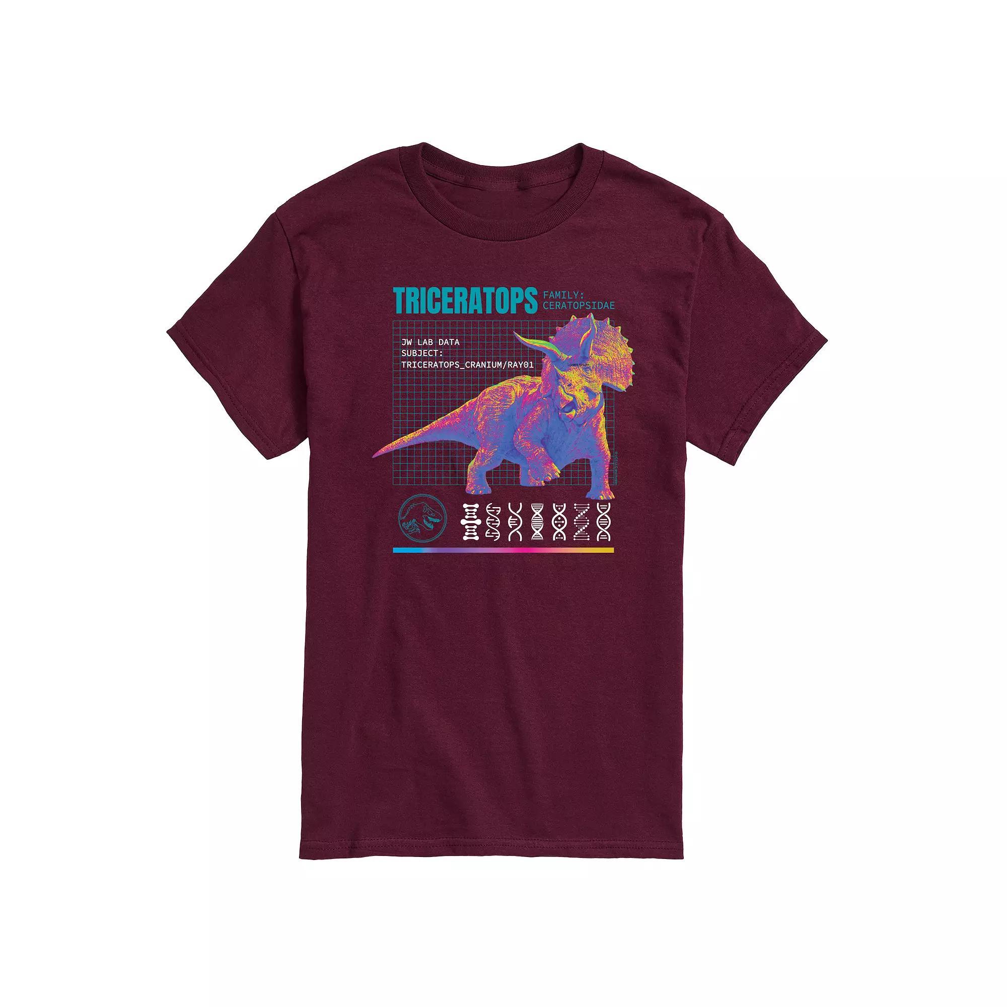 Mens Jurassic World Triceratops Graphic Tee Product Image