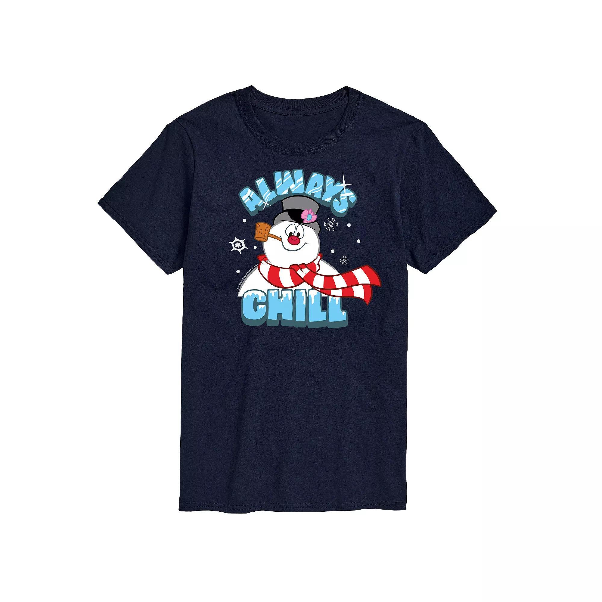 Men's Frosty The Snowman Frosty Always Chill Tee, Size: Large, Blue Product Image