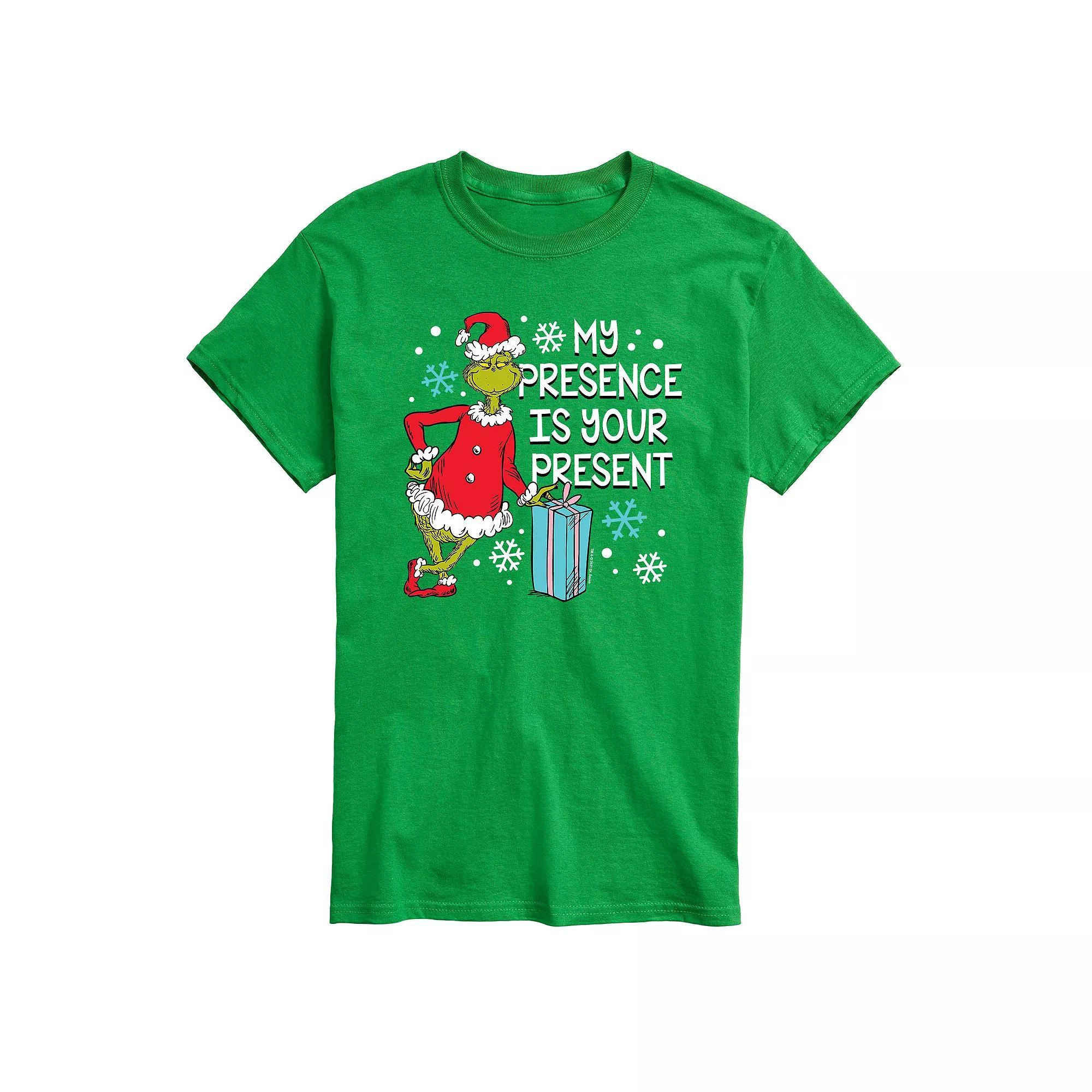 Big & Tall My Presence The Is Your Present Graphic Tee, Men's, Size: Large Tall, Black Product Image