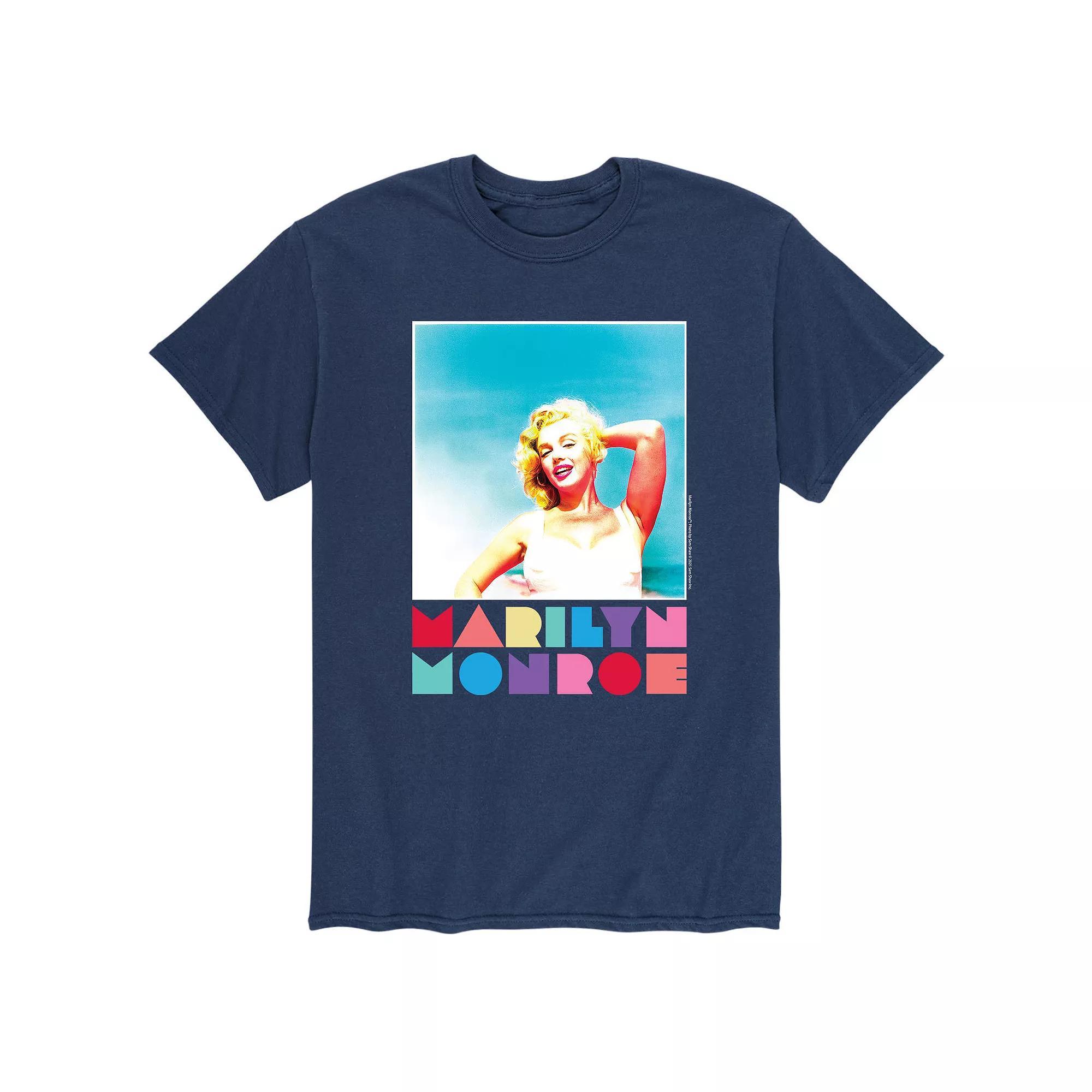 Mens Marilyn Monroe Polaroid Tee Blue Product Image