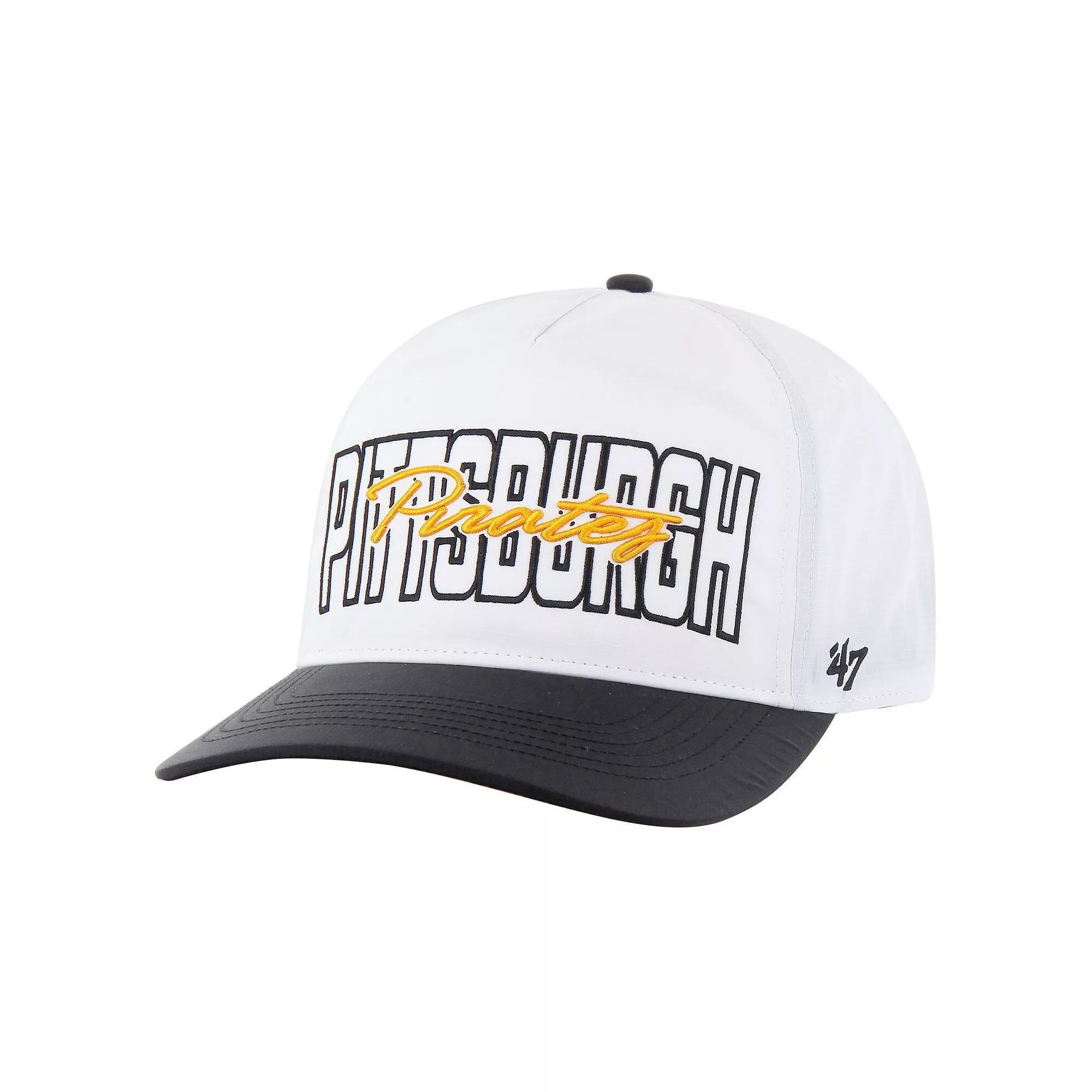 Men's '47 White Pittsburgh Pirates Lineman Hitch Adjustable Hat Product Image