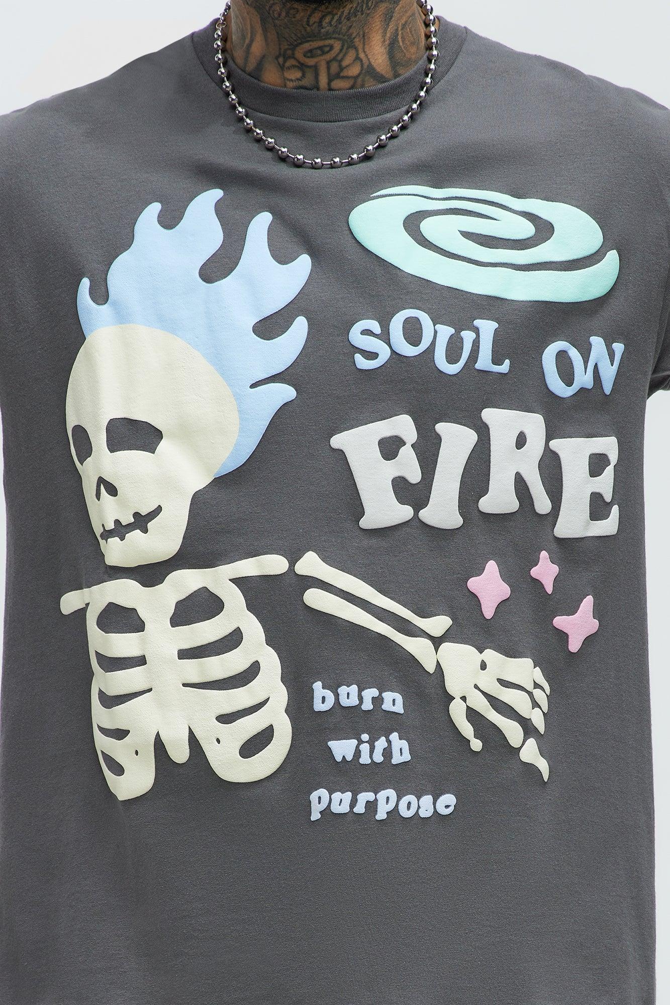 Burn With Purpose Short Sleeve Tee - Charcoal Product Image