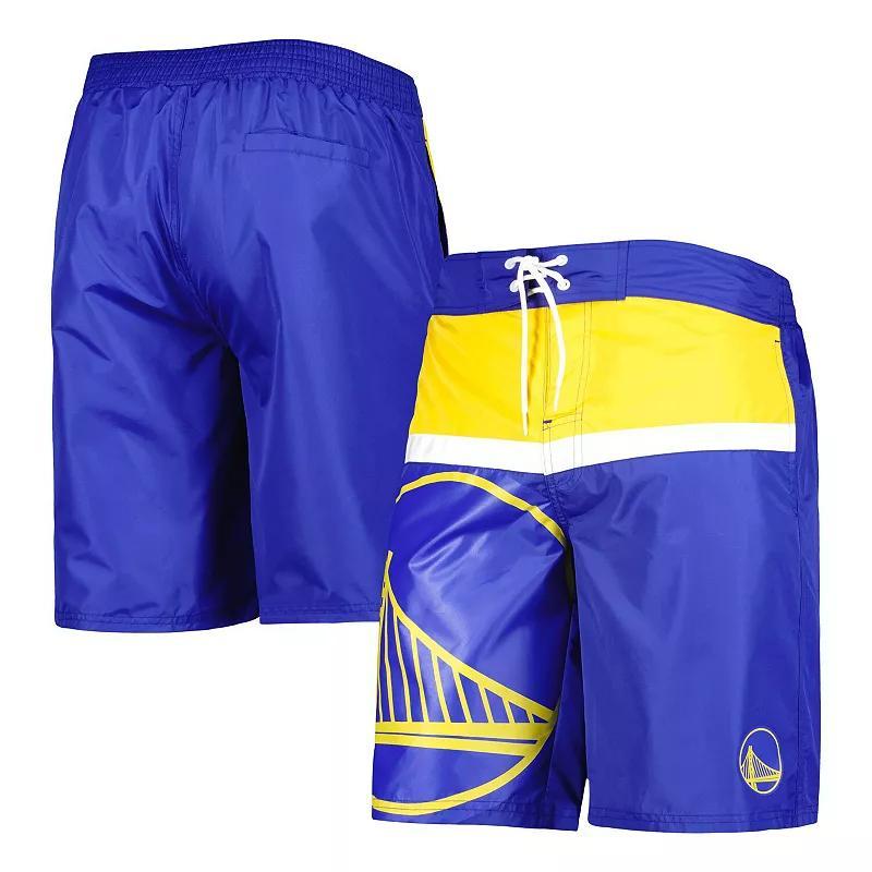 Men's G-III Sports by Carl Banks Royal Golden State Warriors Sea Wind Swim Trunks, Size: Large, Blue Product Image