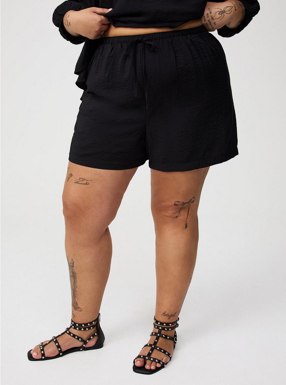 Pull-On Crinkle Rayon Short Product Image