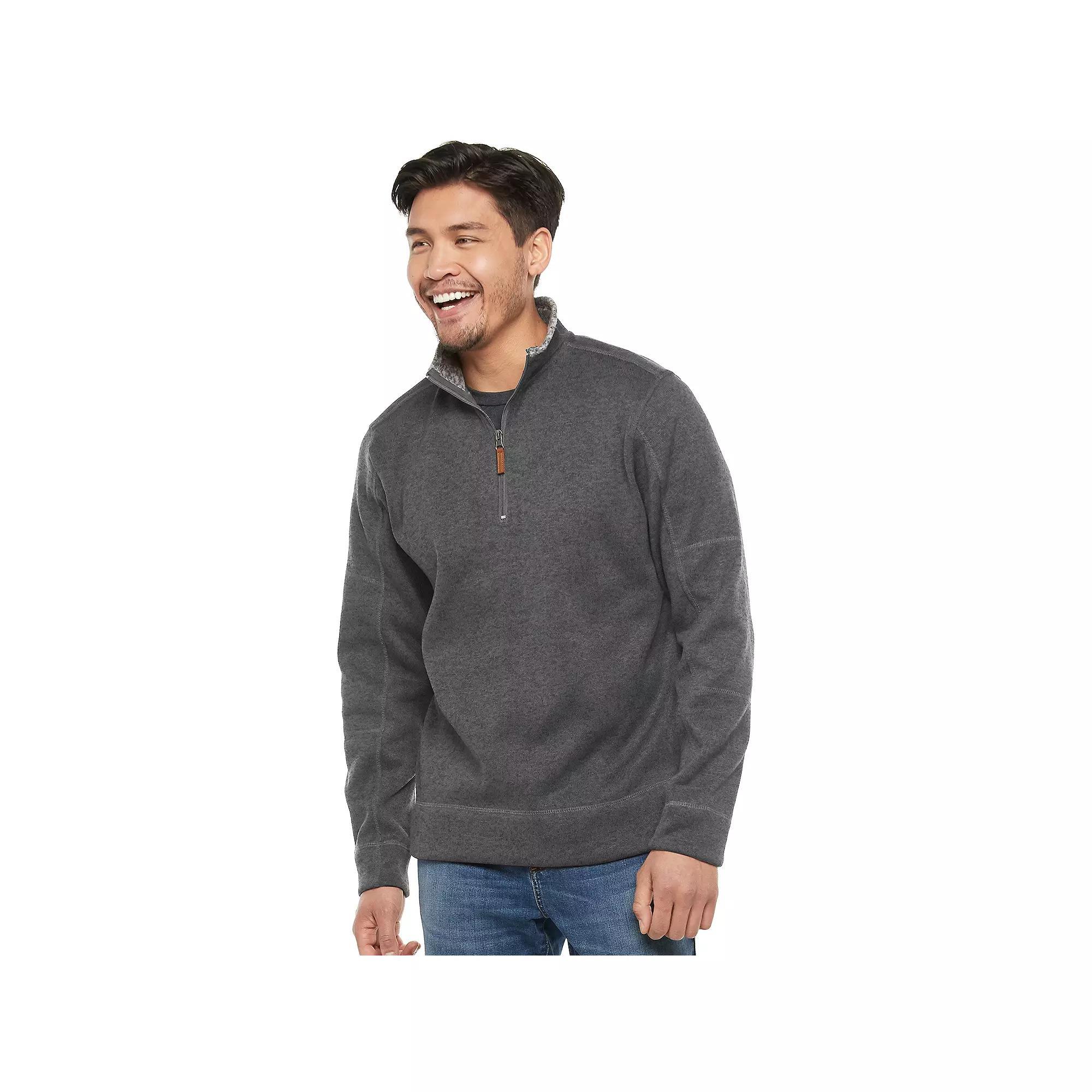 Men's Victory Outfitters Fleece Quarter-Zip Pullover, Size: Medium, Red Product Image