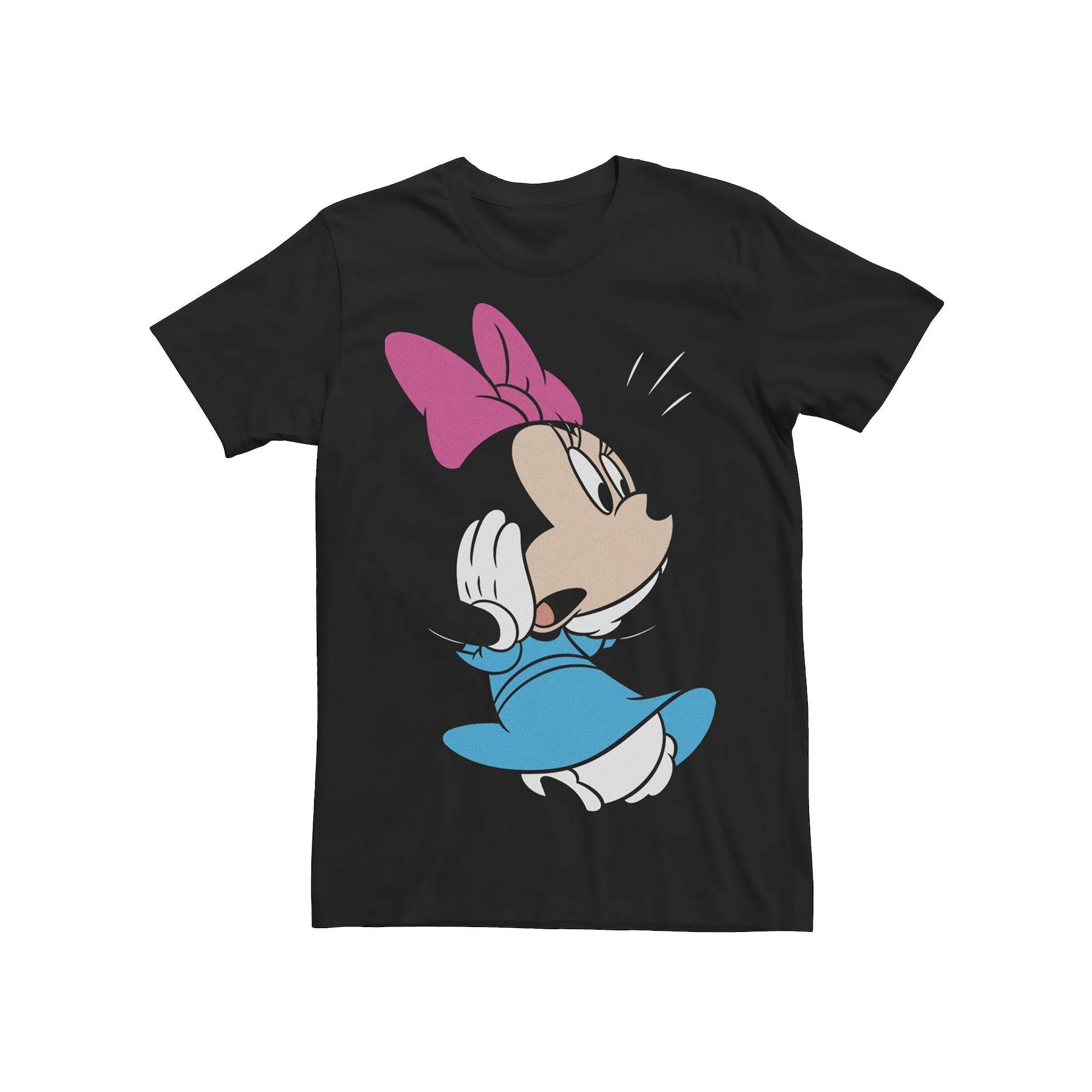 Men's Mickey Classic Minnie Poster Tee, Size: Large, Black Product Image