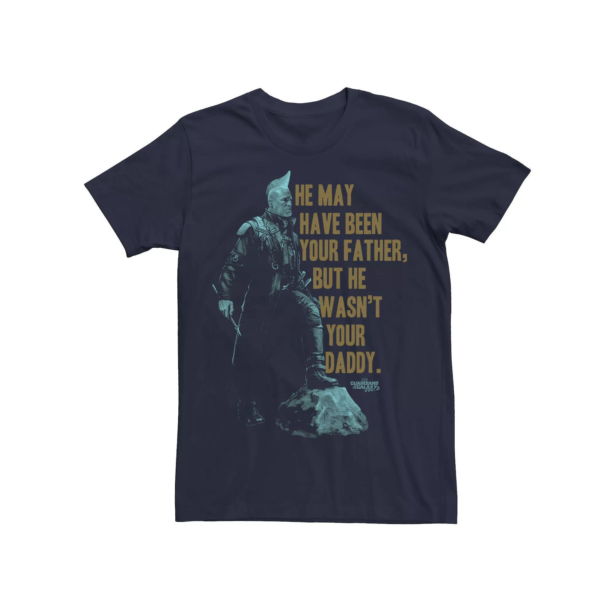 Men's Marvel Guardians Vol2 Yondu Father's Day Daddy Quote Graphic Tee, Size: Large, Blue Product Image