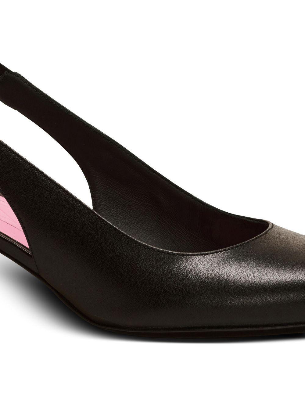 Eva 50mm leather slingback pumps Product Image