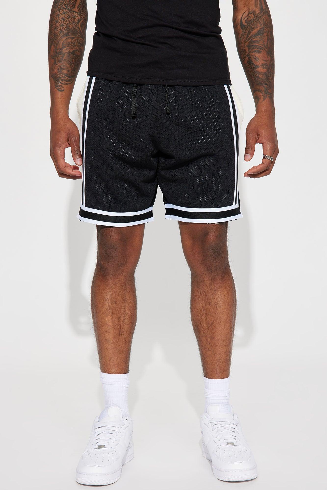 In The Moment Color Block Mesh Short - Black/combo Product Image