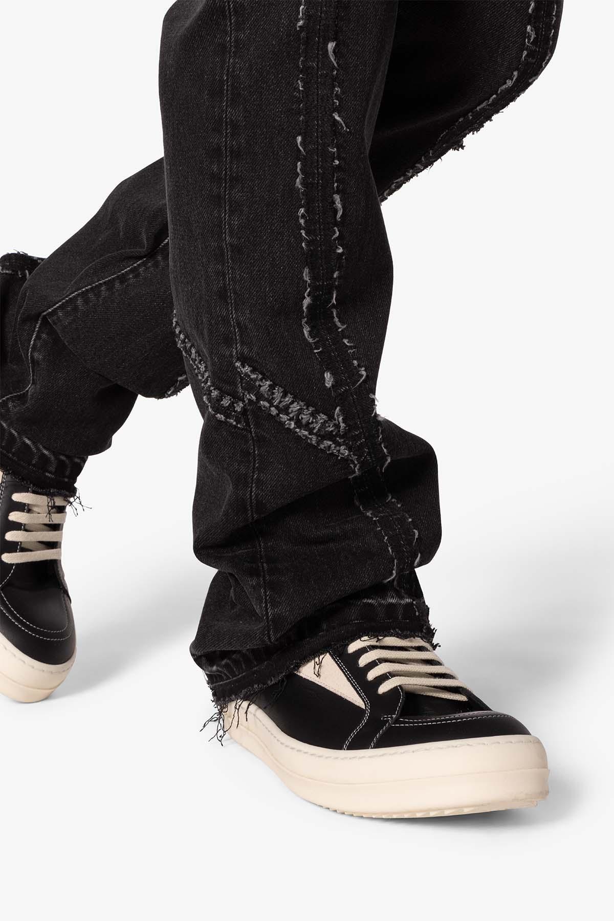 B705 Tear and Repair Denim - Black Product Image