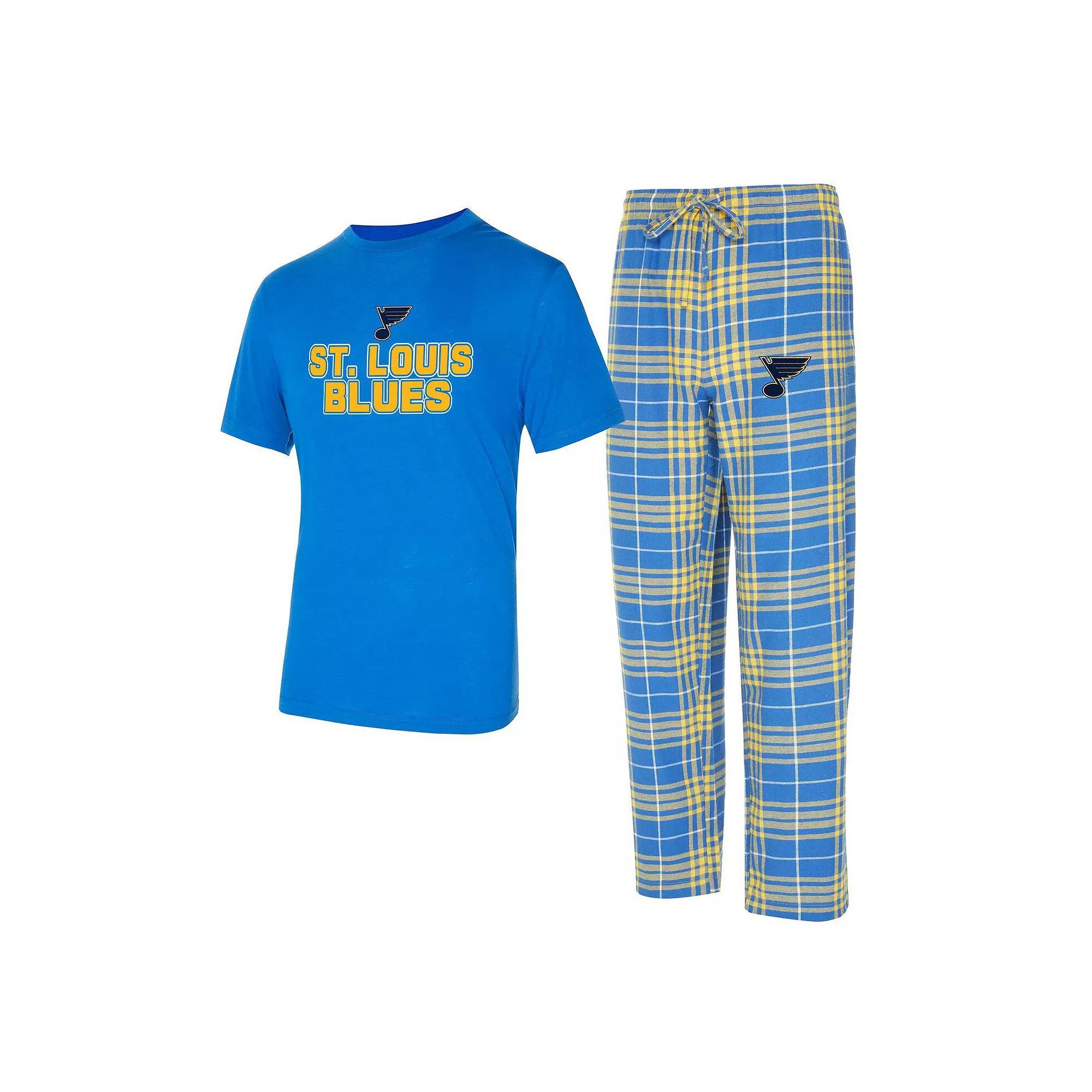Men's Concepts Sport St. Louis Blues Vector T-Shirt & Pants Sleep Set, Size: Medium Product Image