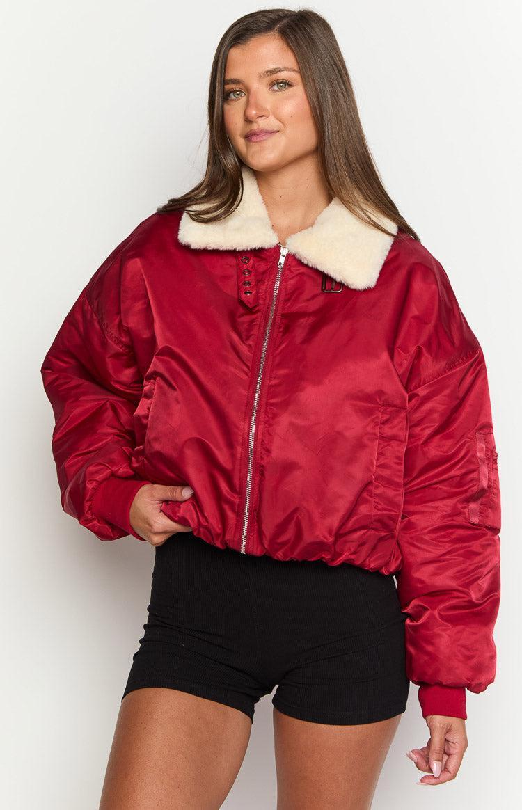 Lioness Carla Mulberry Puffer Jacket Product Image