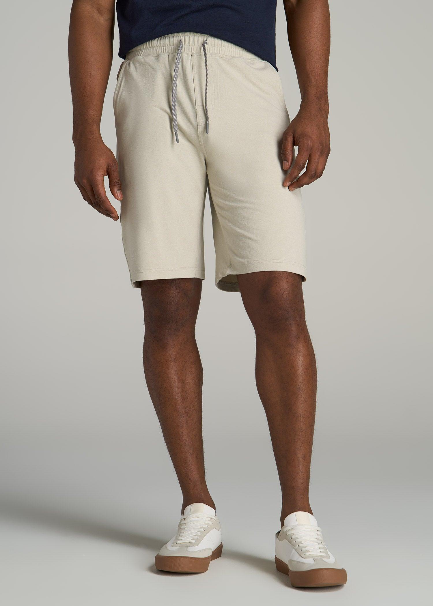Weekender Stretch Lounge Shorts for Tall Men in Black Product Image