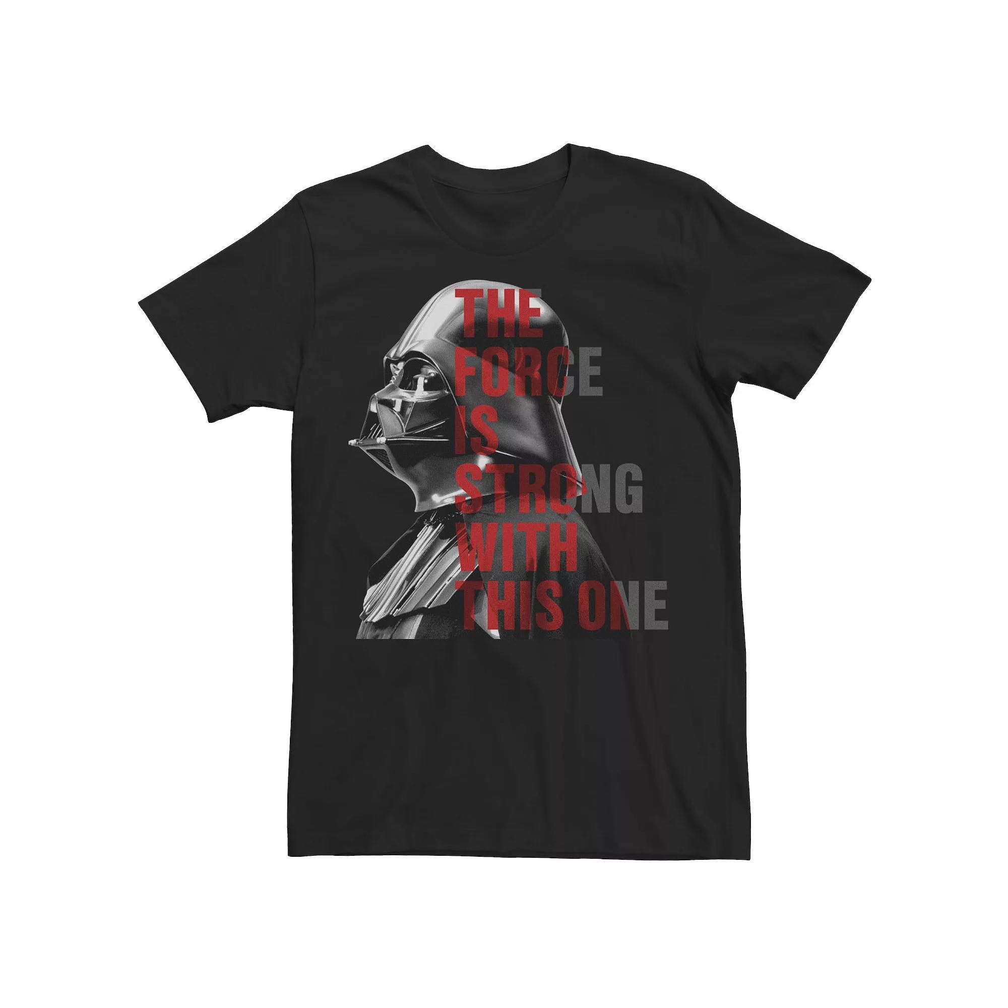Men's Star Wars Darth Vader "Force is Strong" Graphic Tee, Size: Large, Black Product Image