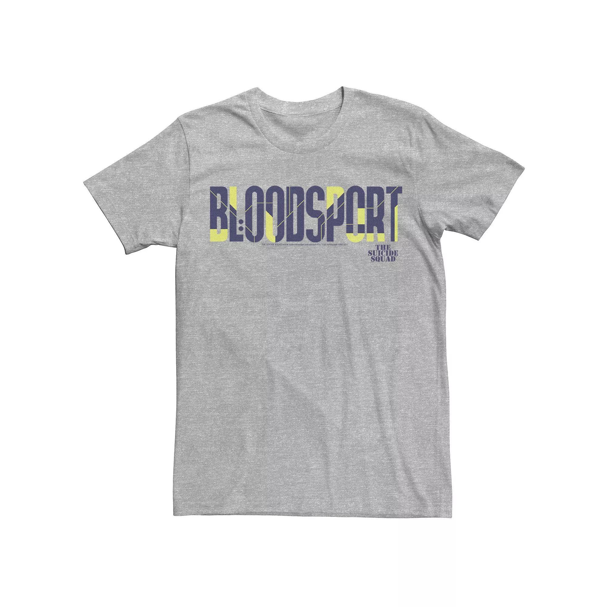 Men's The Suicide Squad Tall Bloodsport Logo Tee, Size: Small, Athletic Grey Product Image