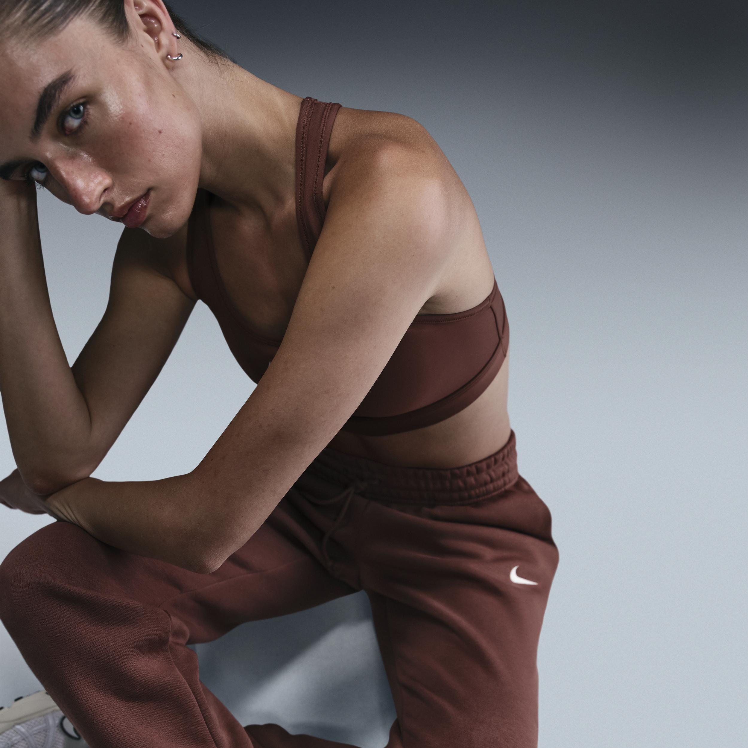 Nike Womens Sportswear Phoenix Fleece Mid-Rise Jogger Sweatpants Product Image