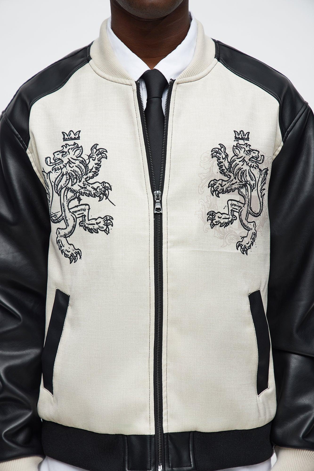 Divine Order Bomber Jacket - Black Male Product Image