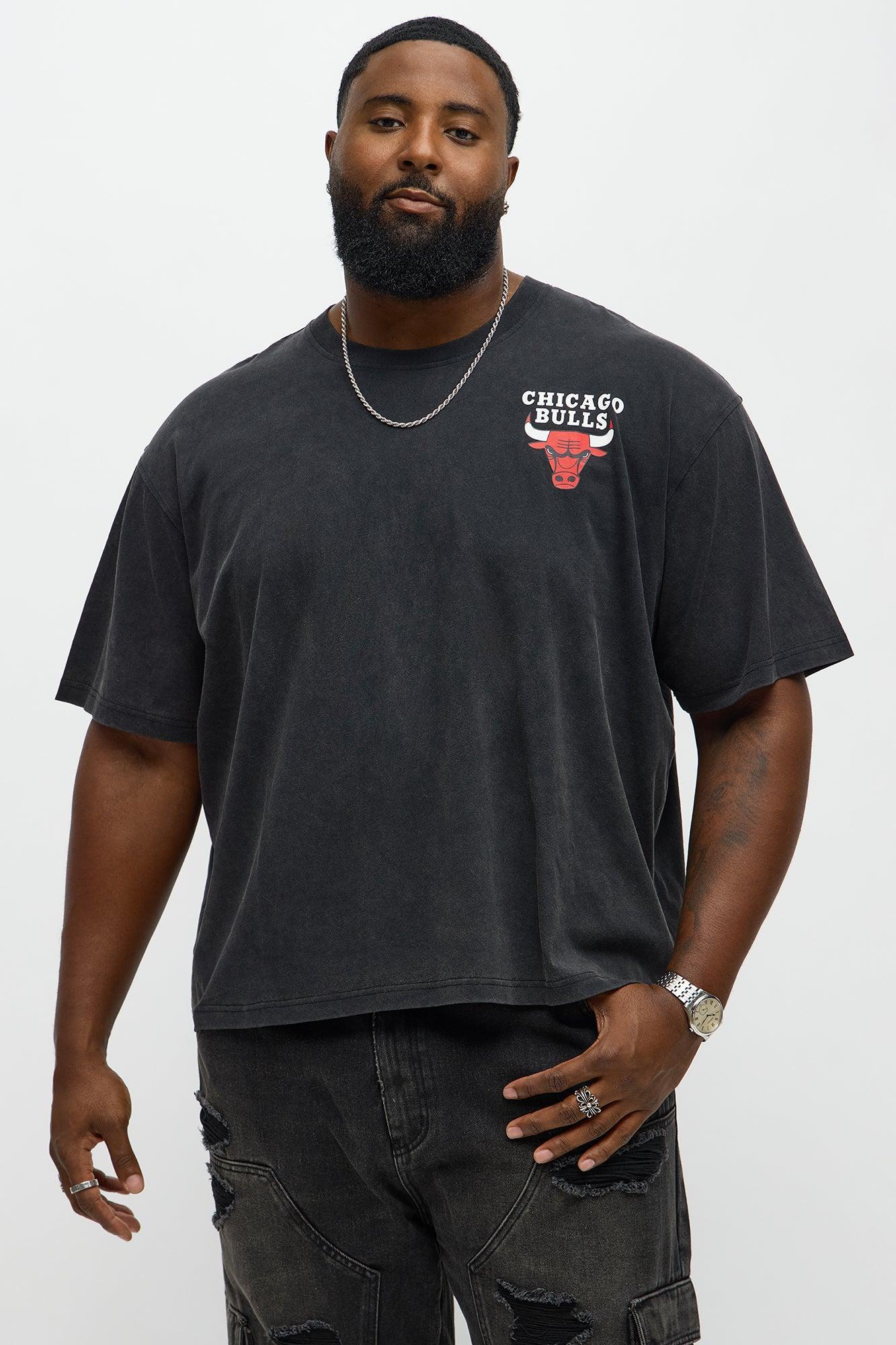 Bulls Freethrow Oversized Short Sleeve Tee - Black Product Image