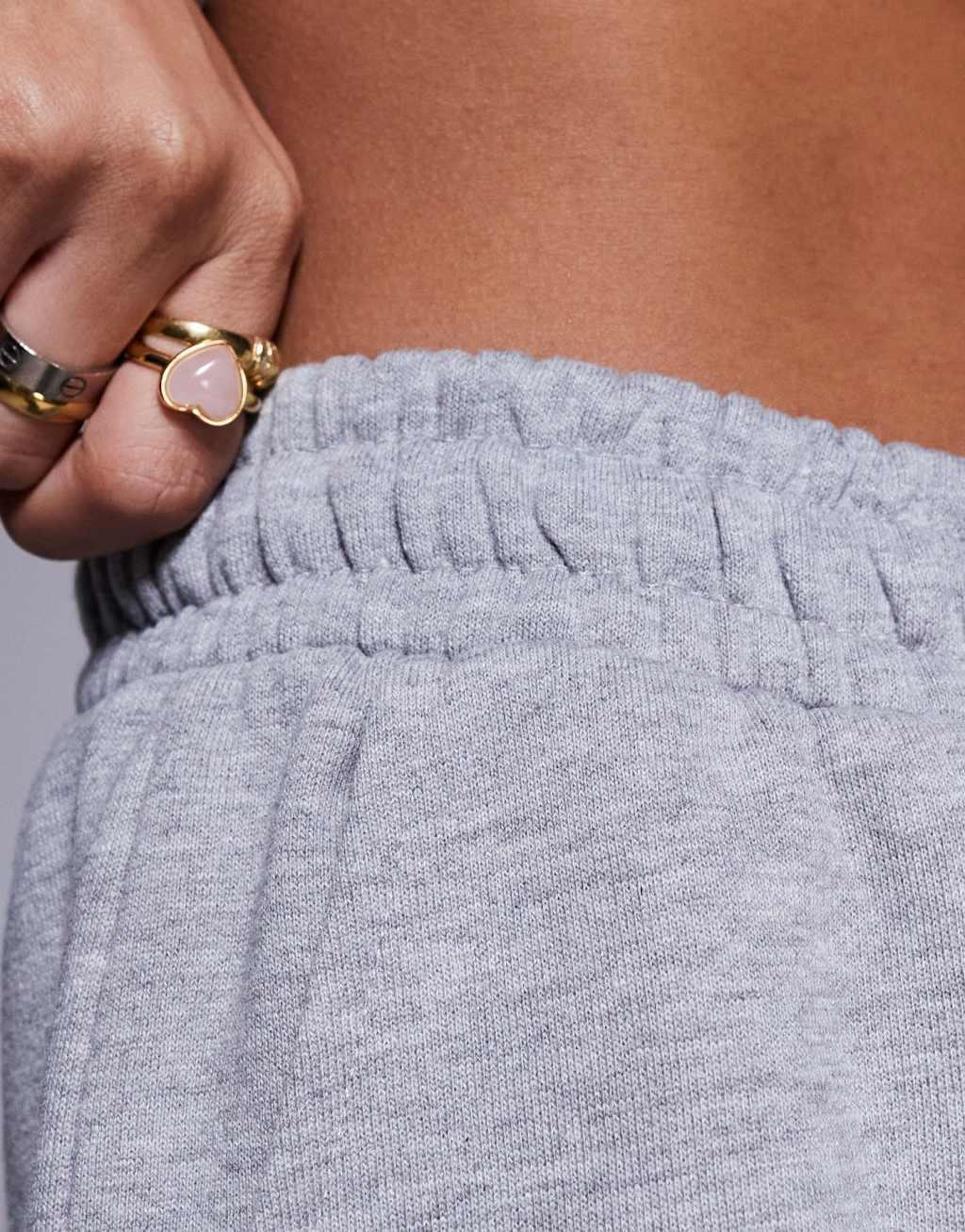 ASOS 4505 quick dry heavyweight wide leg training sweatpants in gray heather Product Image