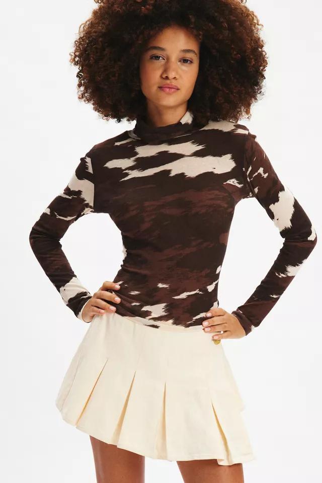 BDG Timmy Long Sleeve Turtleneck Jersey Knit Tee Product Image
