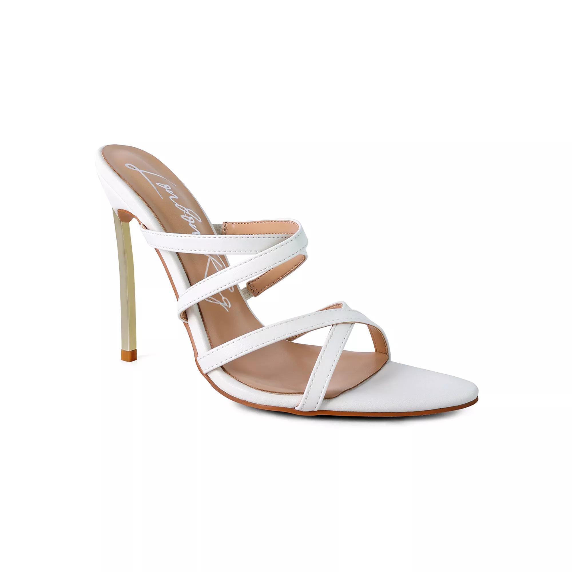 London Rag Night Club Women's High Heel Sandals, Size: 8.5, White Product Image
