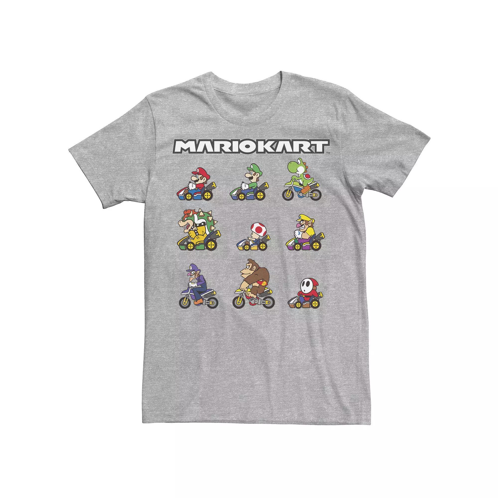Men's Nintendo Mario Kart Ready Racers Graphic Tee, Size: Small, Athletic Grey Product Image