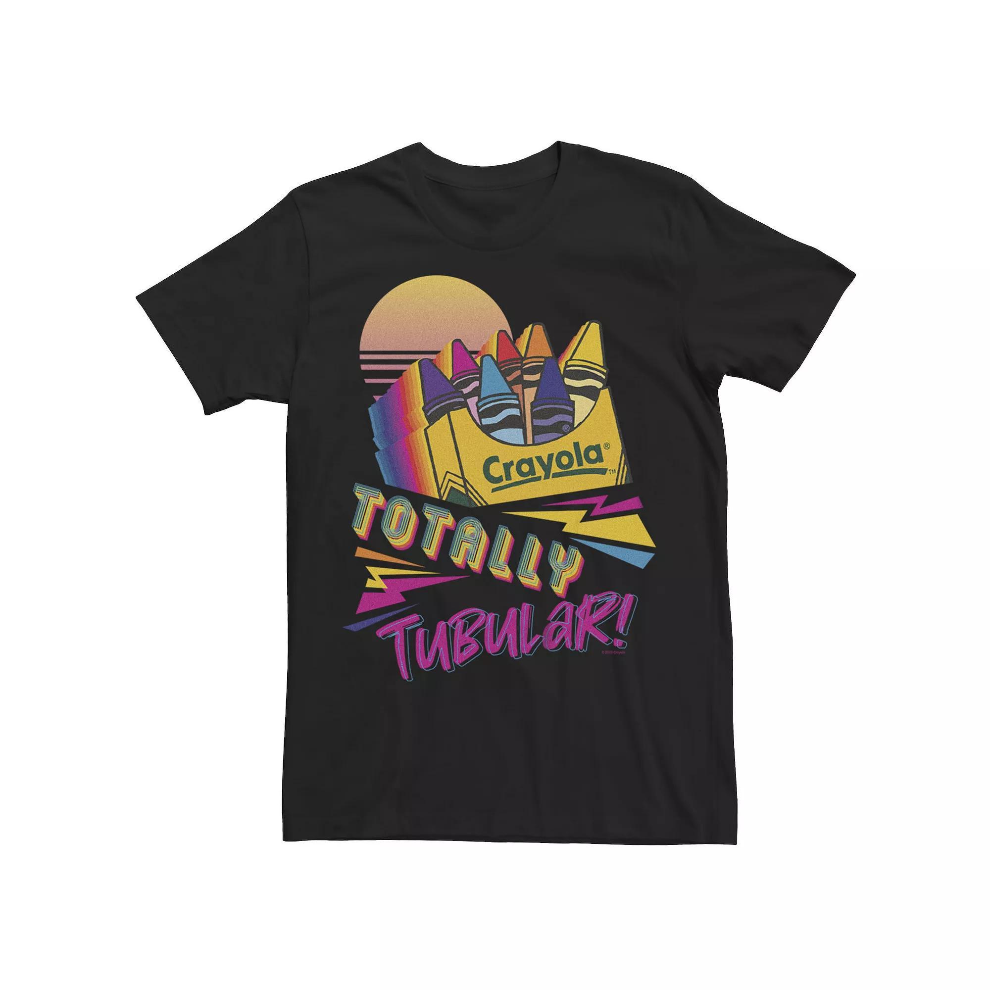 Men's Crayola Totally Tubular Graphic Tee, Size: Large, Black Product Image