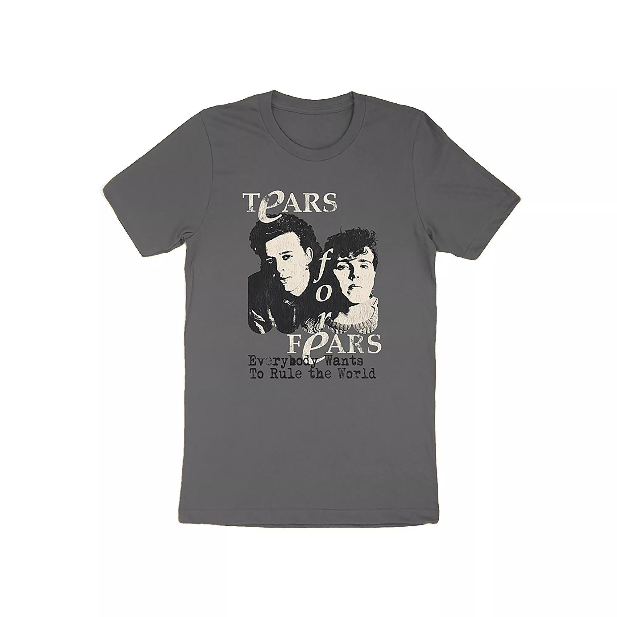 Men's Tears For Fears Rule The World Tee, Size: XL, Gray Product Image