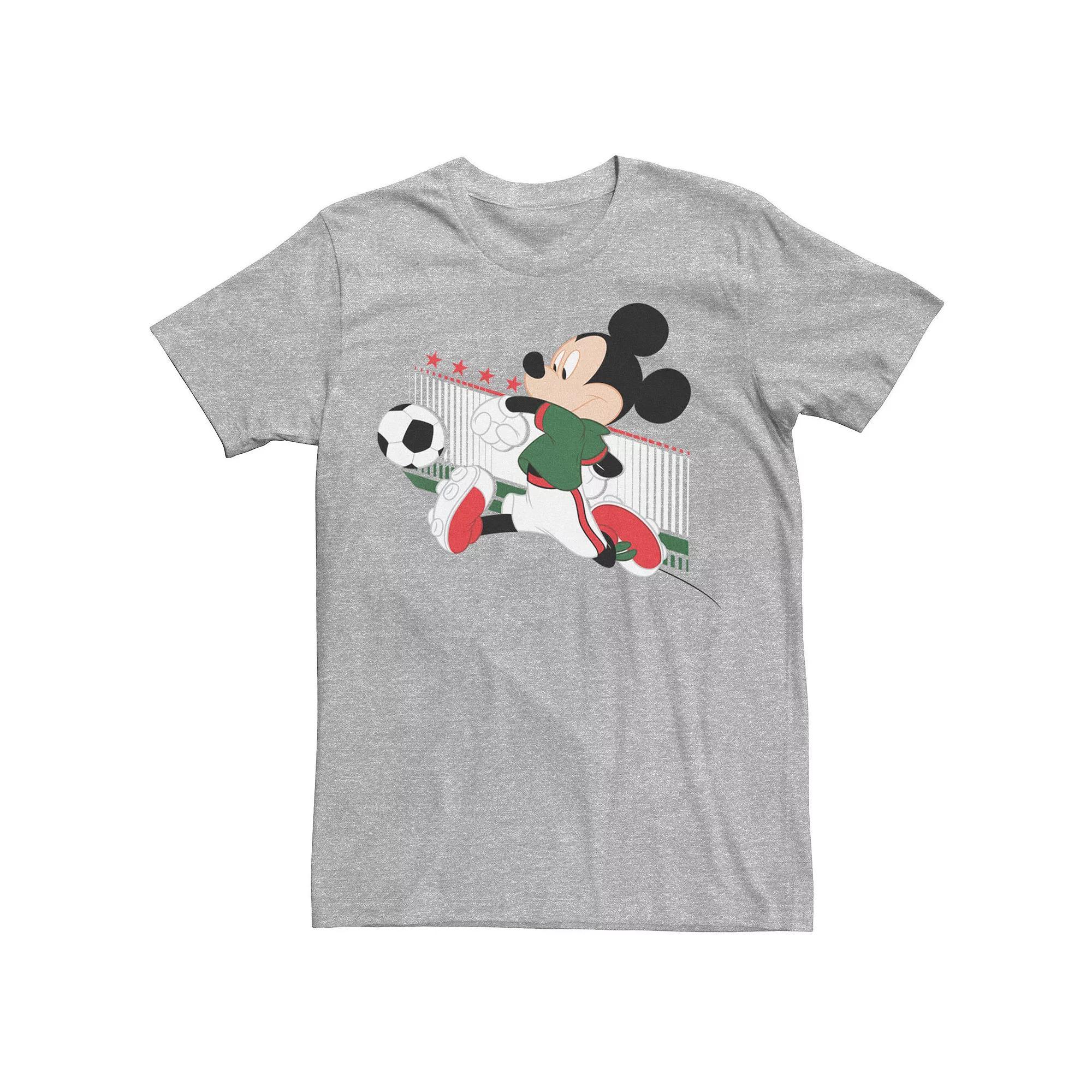 Disneys Mickey & Friends Canada Soccer Mens Tee Athletic Grey Product Image