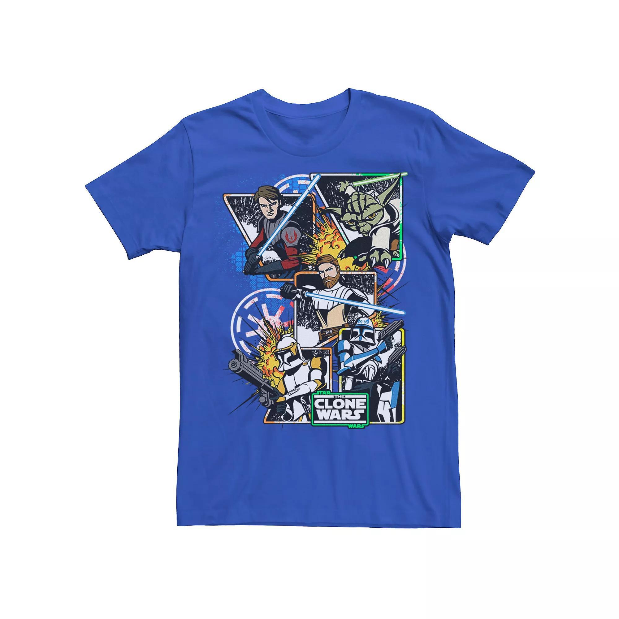 Mens Star Wars Darth Vader & Skywalker Rule Together Dual Tee Product Image