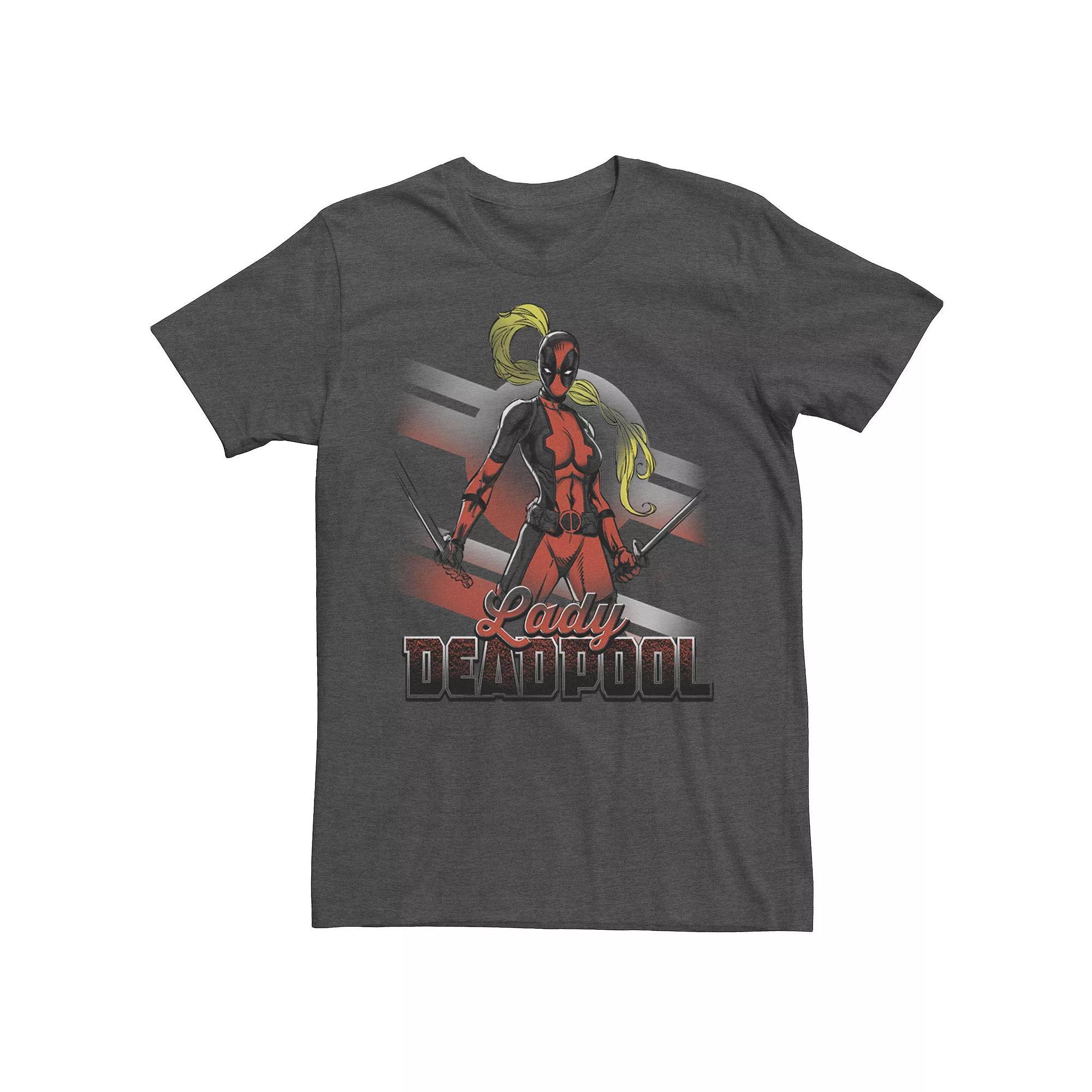 Men's Marvel Deadpool Mask Classic Tee, Size: Large, Red Product Image