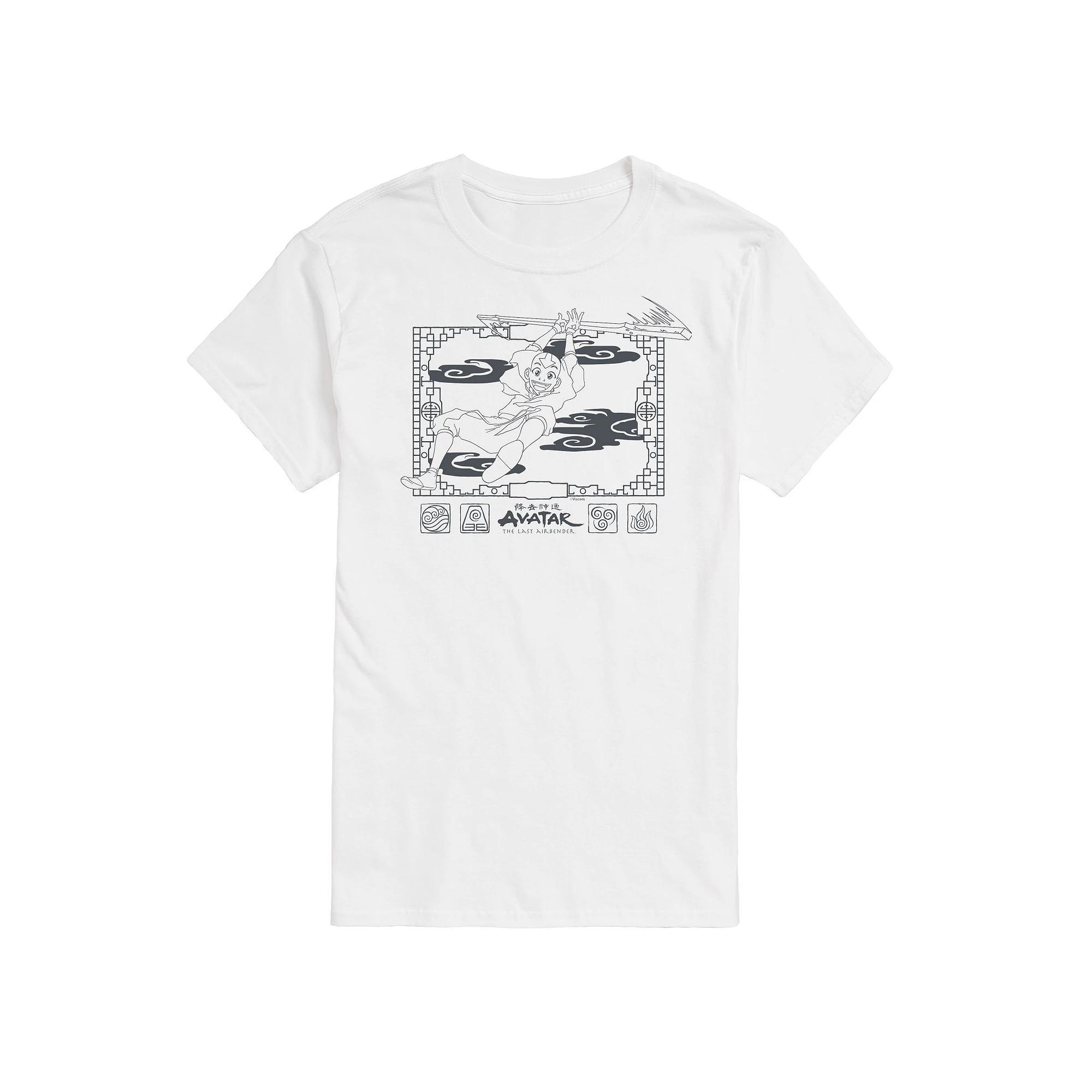 Big & Tall Avatar The Last Airbender AANG Glider Graphic Tee, Mens Product Image