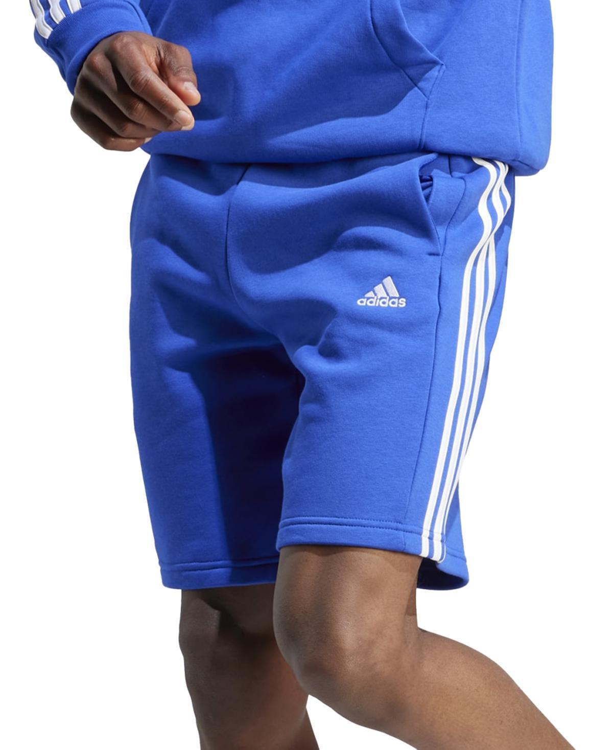 adidas Mens adidas Essentials 3-Stripes Fleece Shorts - Mens Medium Grey Heather Product Image
