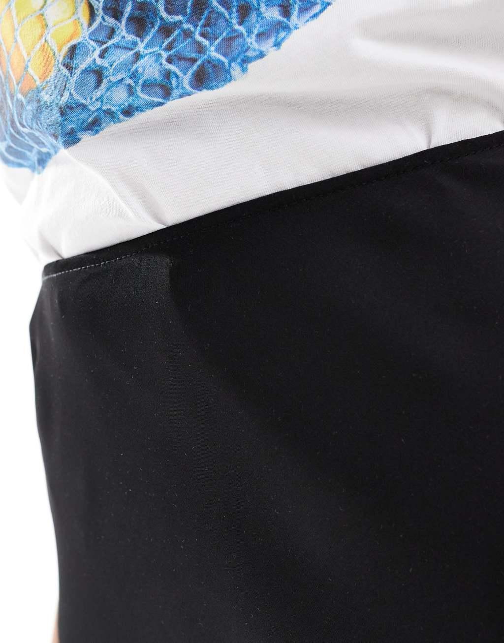 ASOS DESIGN Tall satin bias midi skirt Product Image