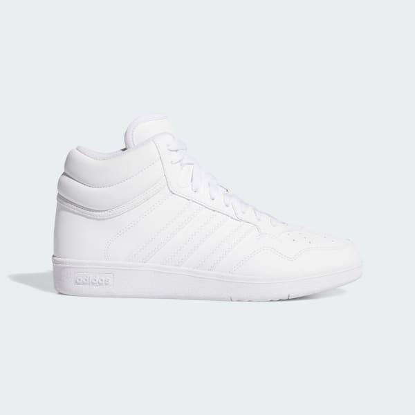 adidas Hoops 4.0 Women's Mid Top Basketball Shoes, Size: 6, White White Black Product Image