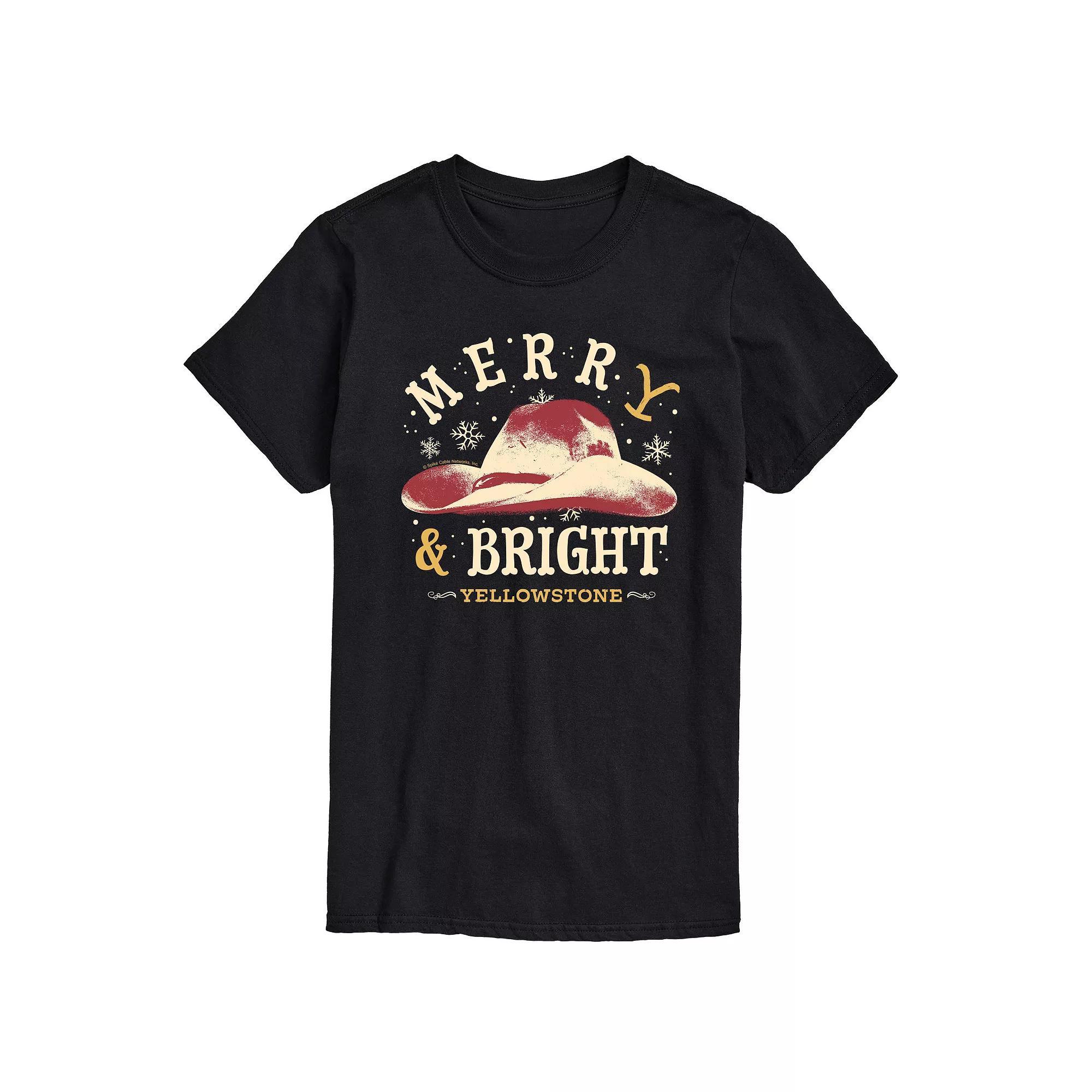 Mens Yellowstone Merry and Bright Graphic Tee Product Image