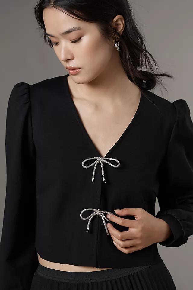 DOLAN Bow-Front Cardigan Top Product Image