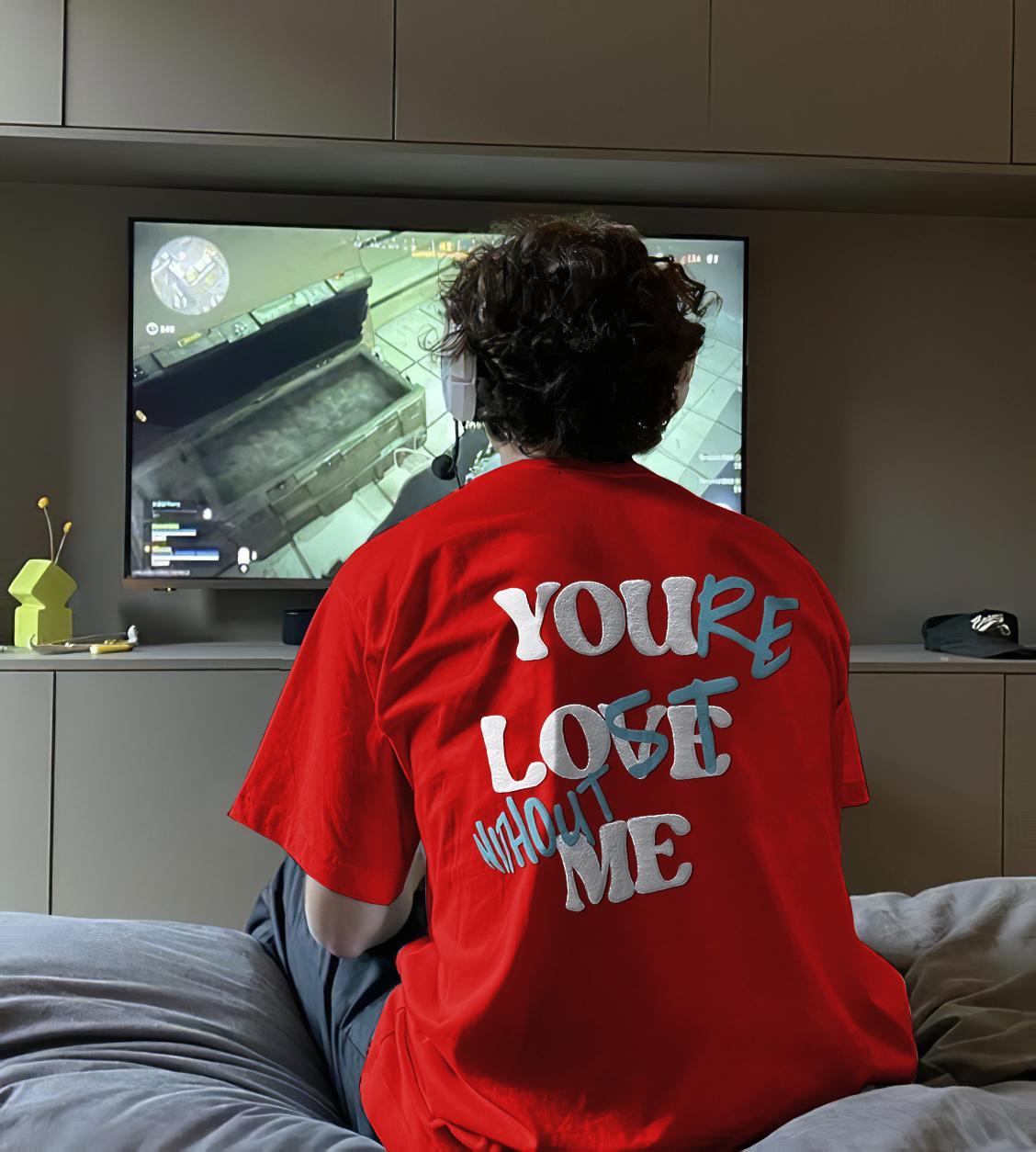 Your Lost Without Me Puff Print Graphic Cotton T-Shirt Product Image