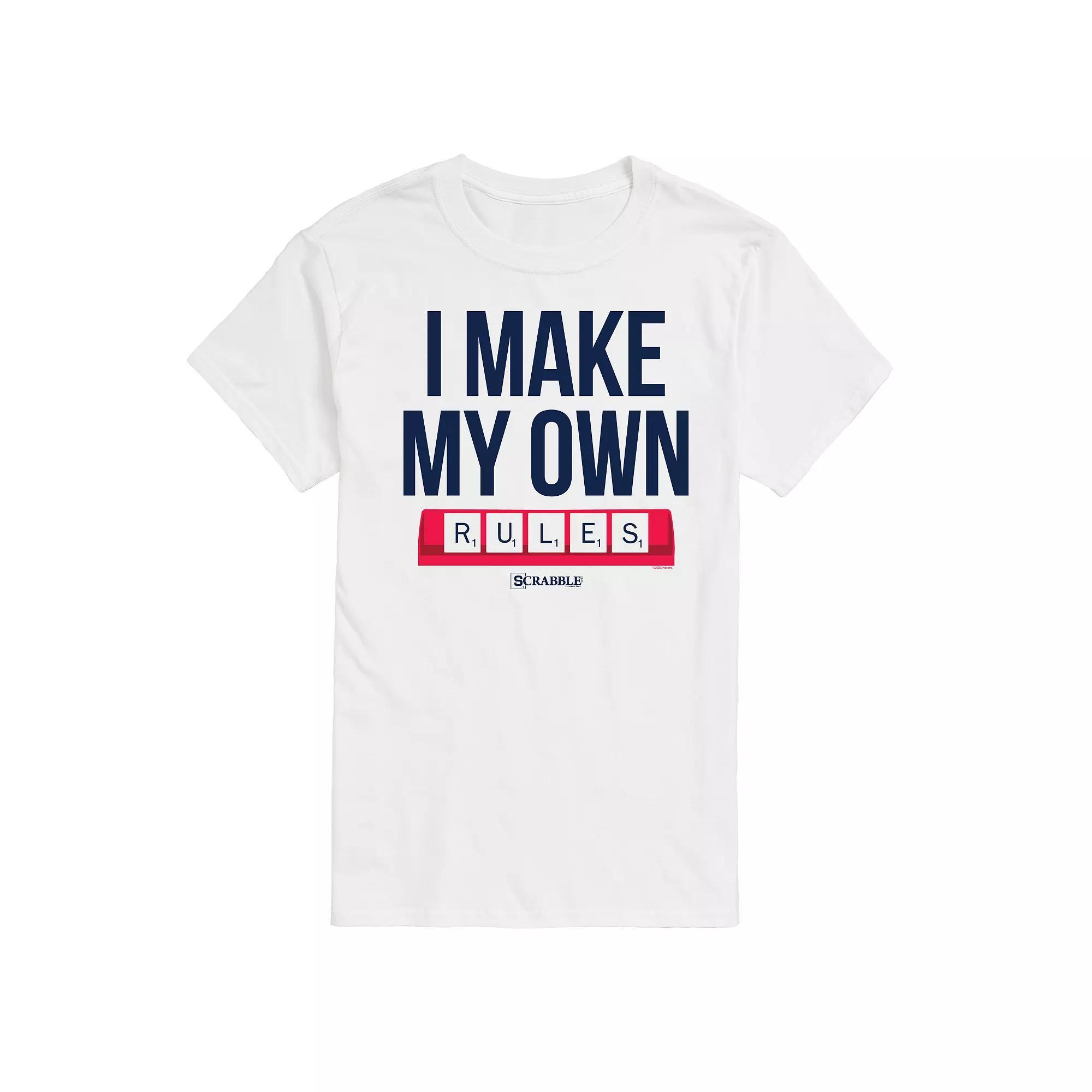 Mens Scrabble I Make My Own Rules Graphic Tee by Hasbro Product Image