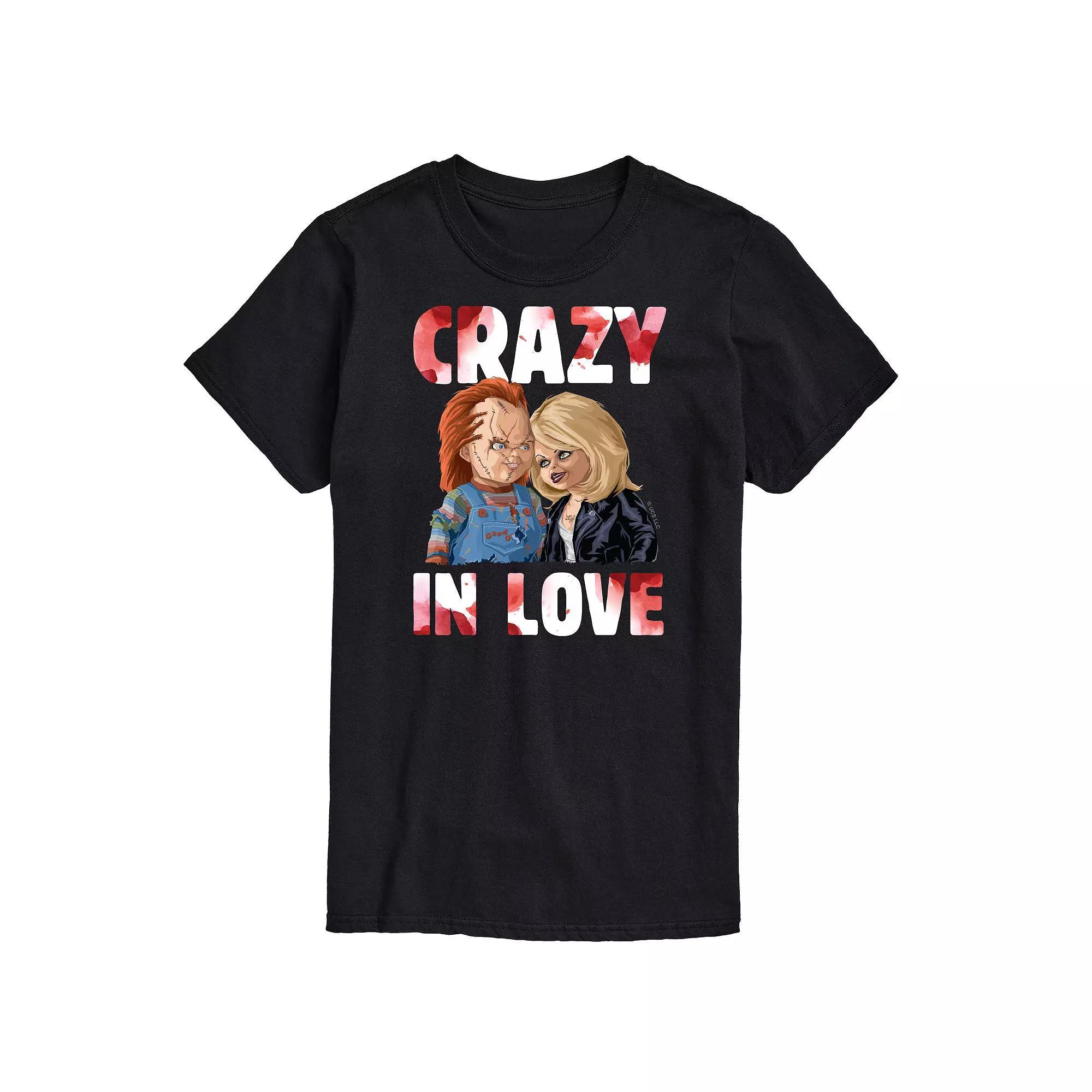 Big & Tall Chucky Crazy In Love Graphic Tee, Mens Product Image