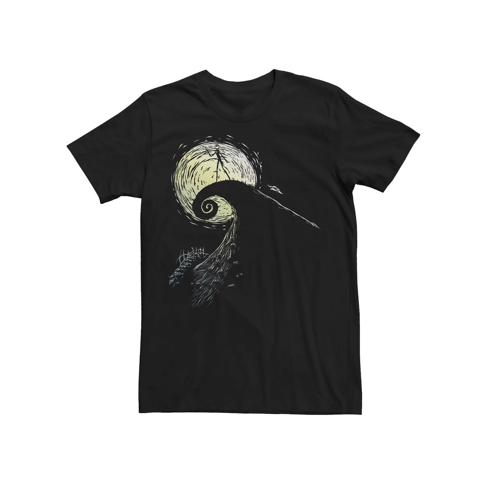 Big & Tall Disney The Nightmare Before Christmas Jack Spiral Hill Tee, Men's, Size: 3XL, Black Product Image