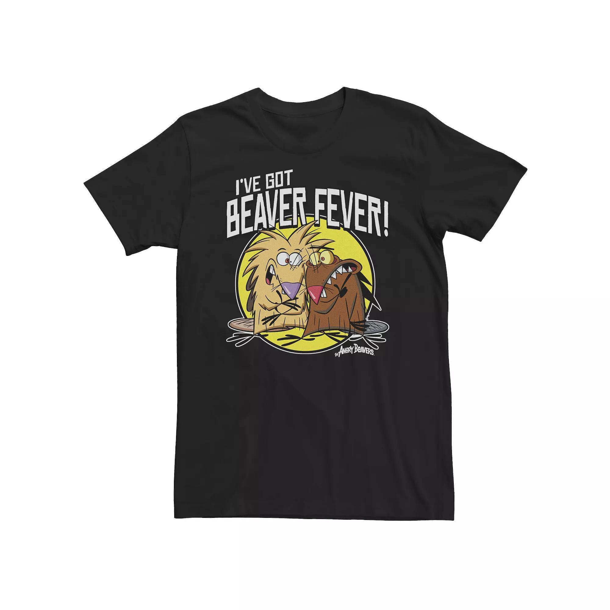 Big & Tall Nickelodeon Angry Bevers I've Got Bever Fever Tee, Men's, Size: 4XL Tall, Black Product Image