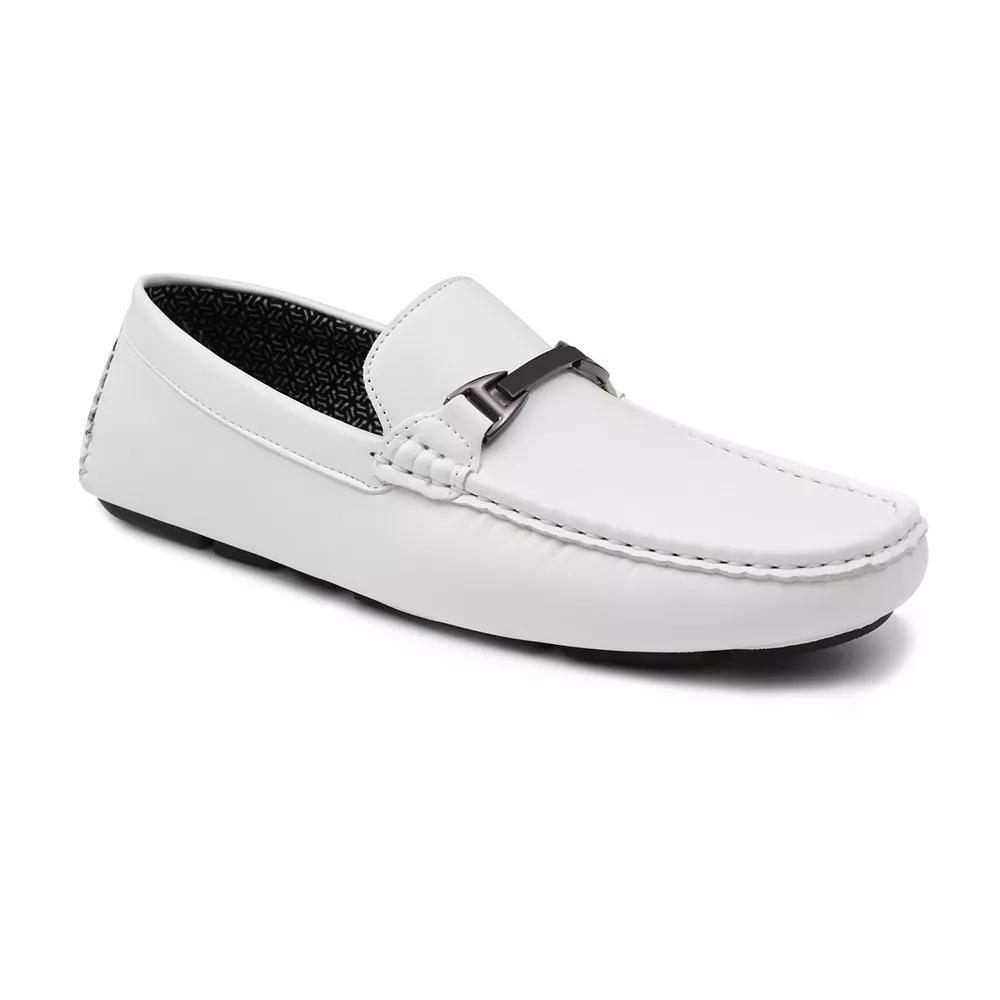Womens Crinkled Patent Leather Square-Toe Loafers Product Image