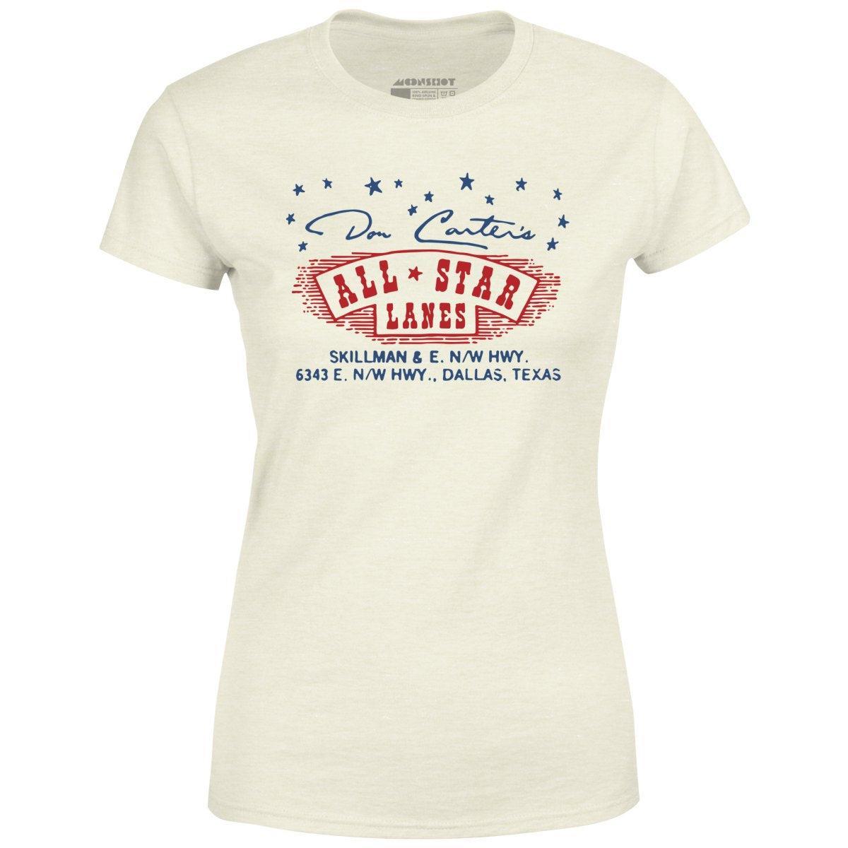 Don Carter's All Star Lanes - Dallas, TX - Vintage Bowling Alley - Women's T-Shirt Female Product Image