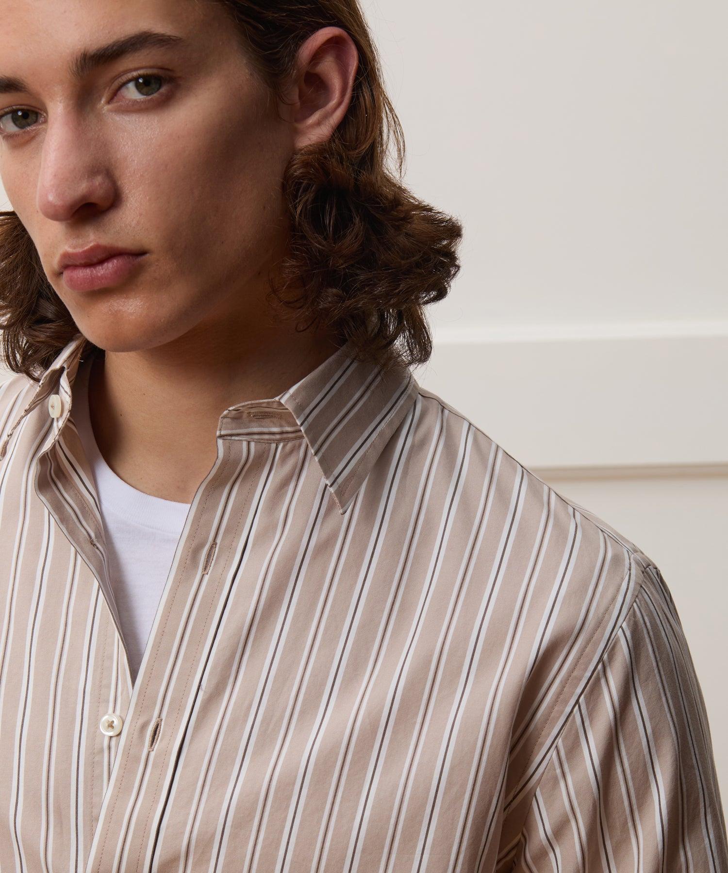 Slim Fit Cotton Poplin Point Collar Shirt Product Image