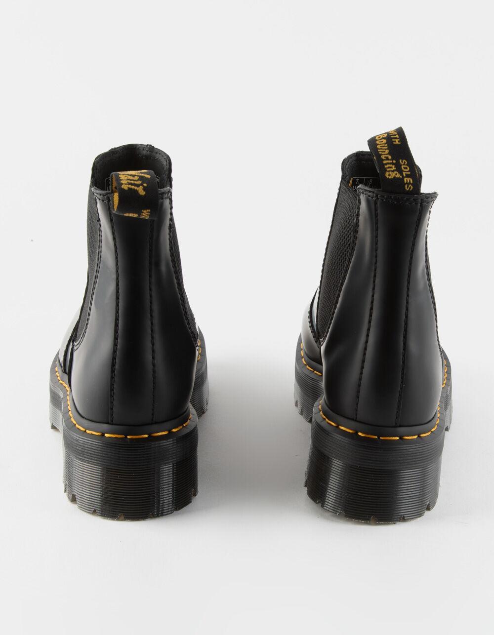 DR. MARTENS 2976 Quad Platform Black Womens Chelsea Boots - BLACK Product Image