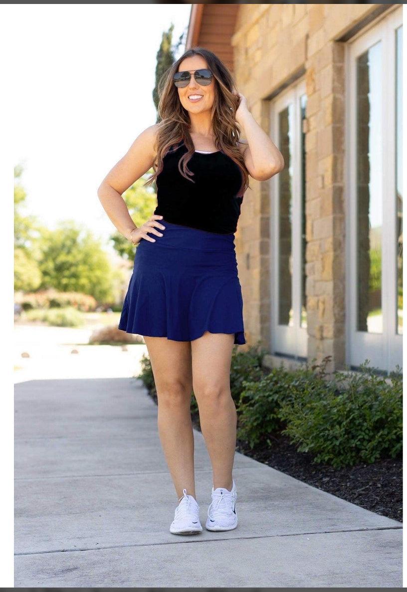The Brielle Skort- Black Product Image